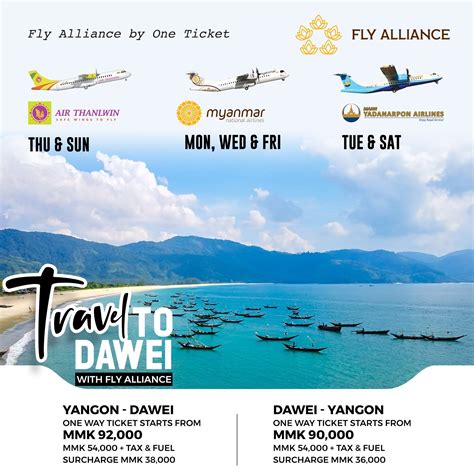 Fly Alliance Launches Yangon – Dawei Joint Service in late-March 2022