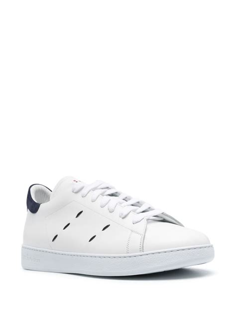 Kiton Leather Sneakers White Farfetch