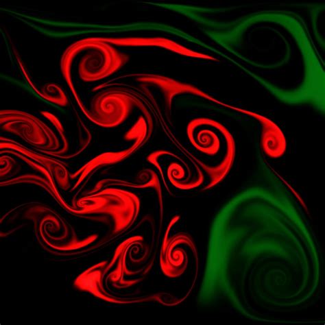 Red And Green Abstract