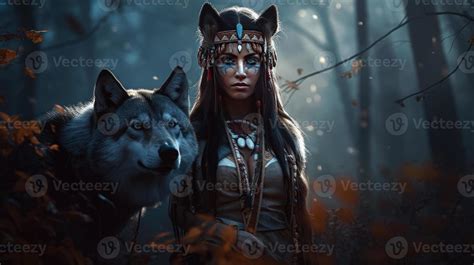 A Character Design Native Female Full Body Stock Photo At Vecteezy