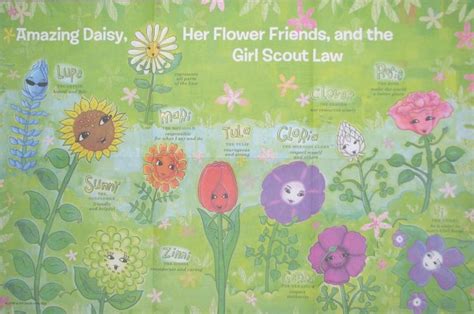 Amazing Daisy And Her 10 Flower Friends Who Each Represents Parts Of The Girl Scout Law Girl