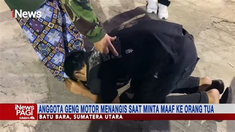 Berlaga Bak Jagoan Anggota Geng Motor Di Batu Bara Menangis Saat