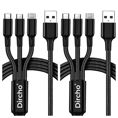 Multi Charging Cable 4 Ft Multi Usb Charger Cable Aluminum Nylon 3 In