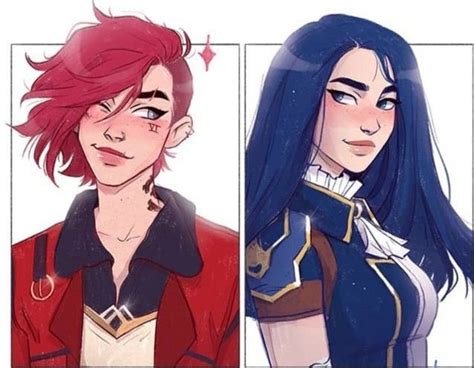 Lesbian Art Cute Lesbian Couples Lgbt Get Jinx Vi League Of Legends Character Art