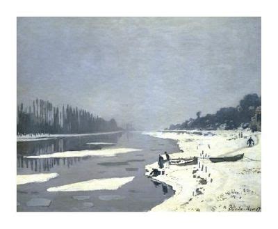 Claude Monet Fine Art Open Edition Gicl E Glacons Sur La Seine A