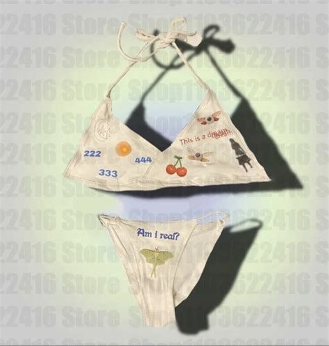 Summer Harajuku Print Bikini Sets Push Up Woman Swimsuits 2024 Sexy Female Swimwear Bikini Set