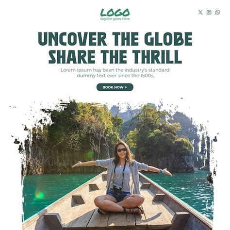 Premium Psd Travel Instagram Post Template