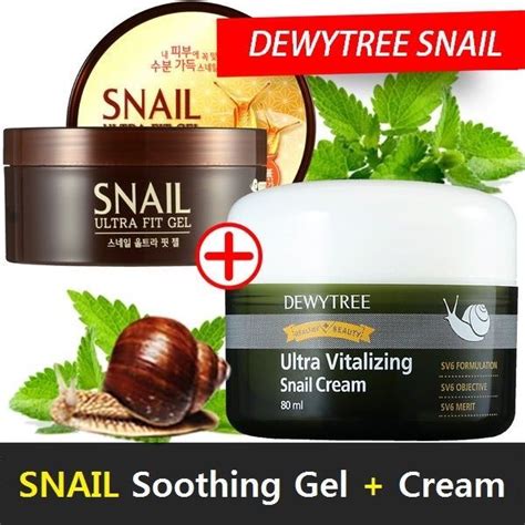 DEWYTREE ULTRA VITALIZING Snail Cream 80ml Wrinkle Skin Care + Ultra ...