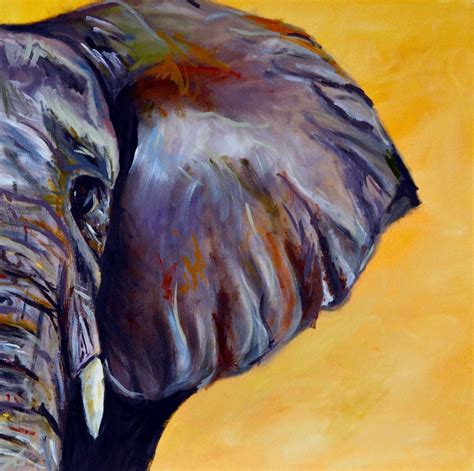 Elephant Oil Pastel Art Pastel Art Elephant Art