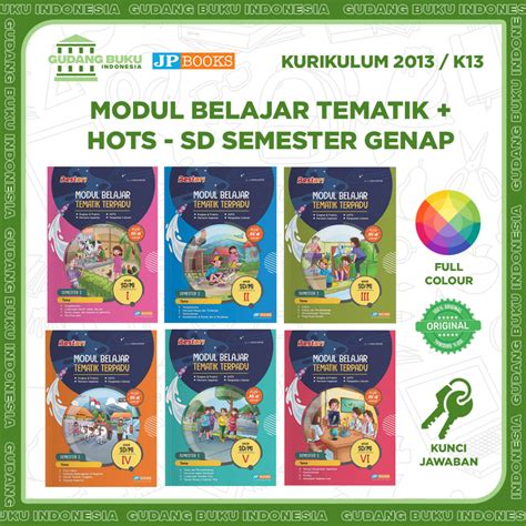 Jual Buku Siswa Sekolah Modul Belajar Tematik Bestari GAB SD Semester