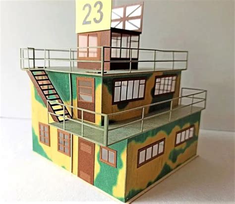 Ww Raf Airfield Control Tower Scale Model Kit Lasercut Set