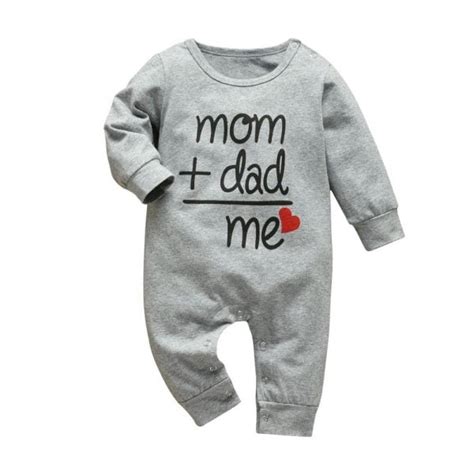 Baby Mom & Dad Long Sleeve Cotton Romper - Orbisify.com
