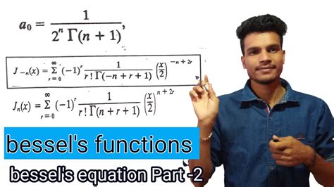 Bessel Function Jnx And J Nx What Is Bessel Function And Equation Bsc Hindi Part 2 Youtube