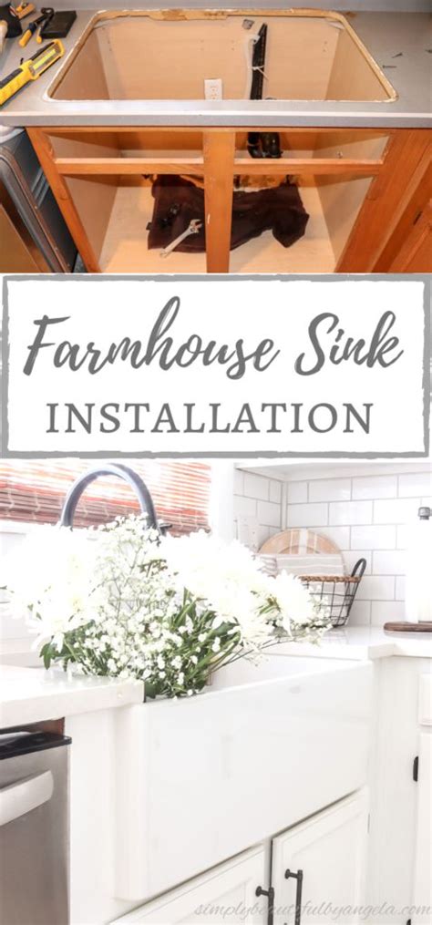 DIY Farmhouse Sink Installation | Farmhouse sink installation ...