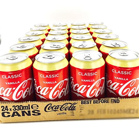 Coca Cola Vanilla 24 X 0 33l Cans Buy Vanilla Coke 330ml Pack Online Worldwide Shipping