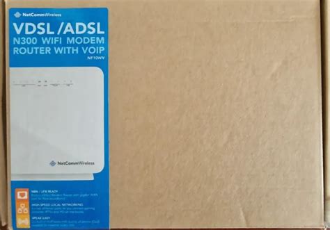 Netcomm Vdsladsl N300 Wifi Modem Router With Voip Nf10wv Nbn Ready 30