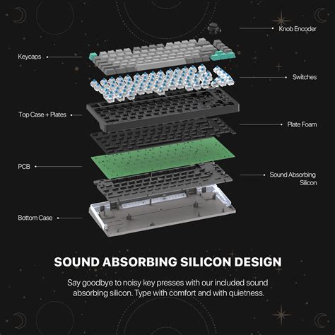 Fantech MK ATOM PRO WIRELESS MECHANICAL KEYBOARD Blue Switch Red Switch Pin Hot Swap