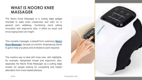 PPT Nooro Knee Massager Reviews PowerPoint Presentation Free