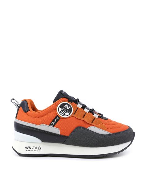 North Sails Winch Screen Sneakers Orange Black Buy At Outlet Prices