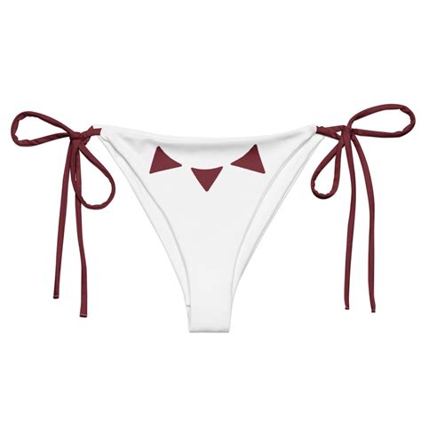 White Yiga Inspired String Bikini Bottom Etsy