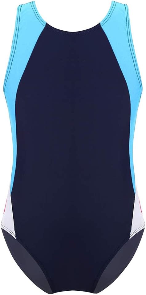 Yizyif Yizyif Kinder M Dchen Badeanzug Einteiler Farbblock Schwimmanzug Bikini Racerback