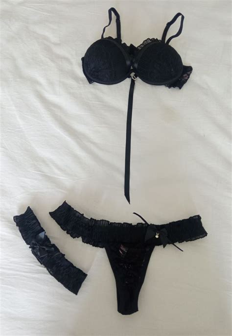 Jogo De Suti Calcinha E La O De Perna Lingerie Feminina Dornelas