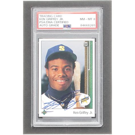 Ken Griffey Jr Signed Upper Deck Rc Psa Pristine Auction