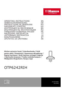 Handleiding Hansa OTP6242RIH Afzuigkap