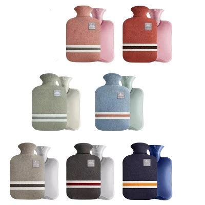 EBF Home Liter Hot Water Bottle With Hand Warming Pocket Hand Feet