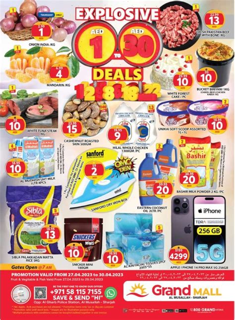 Weekend Deals Grand Mall Sharjah From Grand Hypermarket Until Th