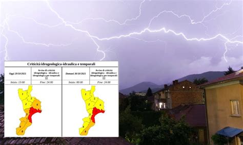 Maltempo Calabria Sale Lallerta E Le Scuole Chiudono Rossa La Fascia