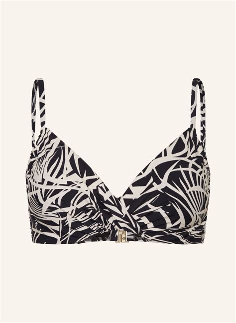Hot Stuff B Gel Bikini Top In Schwarz Creme