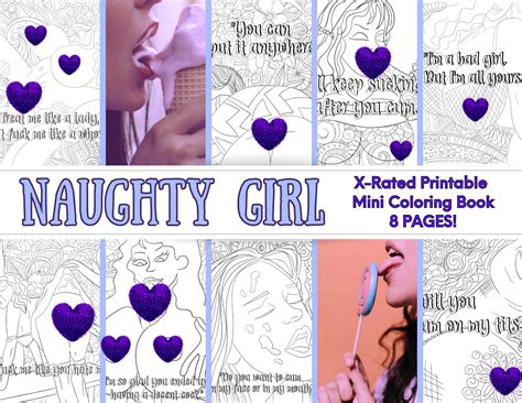 X Rated Mini Coloring Book For Anxious Attachment Printable Naughty Coloring Book Nude