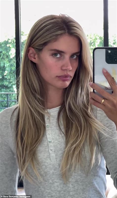 Sara Sampaio Goes Blonde The Former Brunette Model Reveals Her Shocking New Look As She Asks