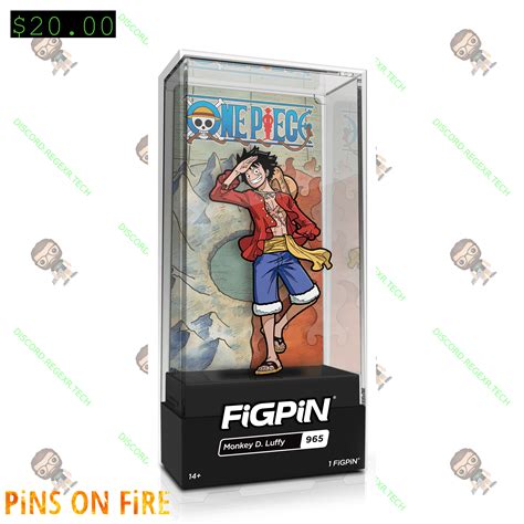 Figpin One Piece Monkey D Luffy 965 Pins On Fire Exclusive Glitter