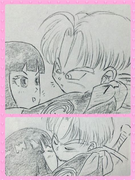 Trunks X Mai Dragon Ball Z Sketches Trunks And Mai