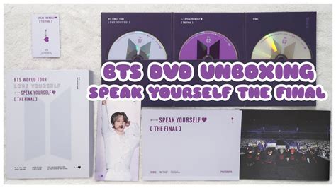 Bts Love Yourself Speak Yourself The Final Dvd Unboxing Photocard