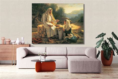 Jesus Talking To A Samaritan Woman At The Wellchristian Poster Wall