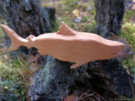 Фигурка Акула из дерева с натуральным покрытием в интернет-магазине на ...