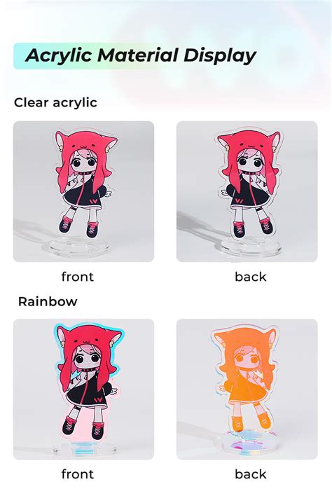 custom full bleed acrylic standees