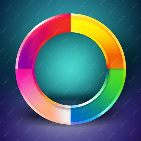 premium photo  colorful circle   color wheel   center