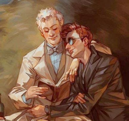 Pin By Art D Franz On Comics And Facts Good Omens Book Cute Gay Angel And Devil