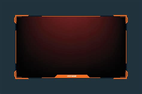 Broadcast gaming overlay design with abstract digital shapes. Stylish ...