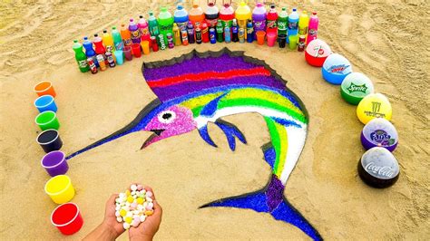 How To Make Rainbow Sailfish With Orbeez Big Balloons Of Fanta 7up