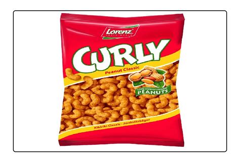 Lorenz Curly Peanut Classic 120 g Pack of 8