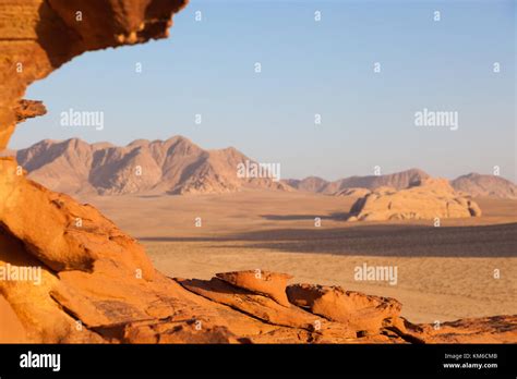 A Rock Formation During Sunset In Wadi Rum Jordan Stock Photo Alamy