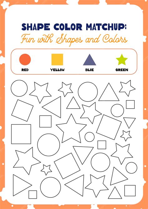premium vector flat design vector shape coloring worksheet printable