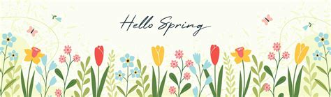 Spring Flowers Banner