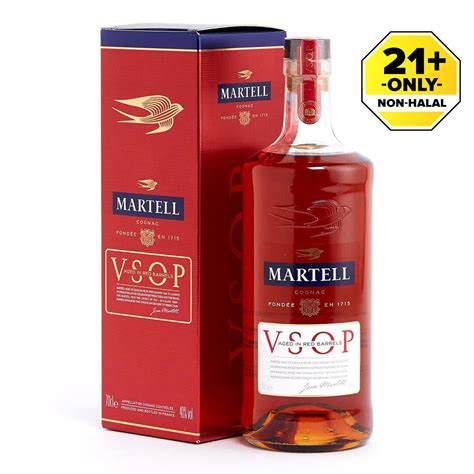 Martell VSOP Aged In Red Barrels Cognac 700ML Lazada