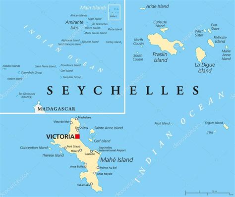 Seychelles Islands Airport Map